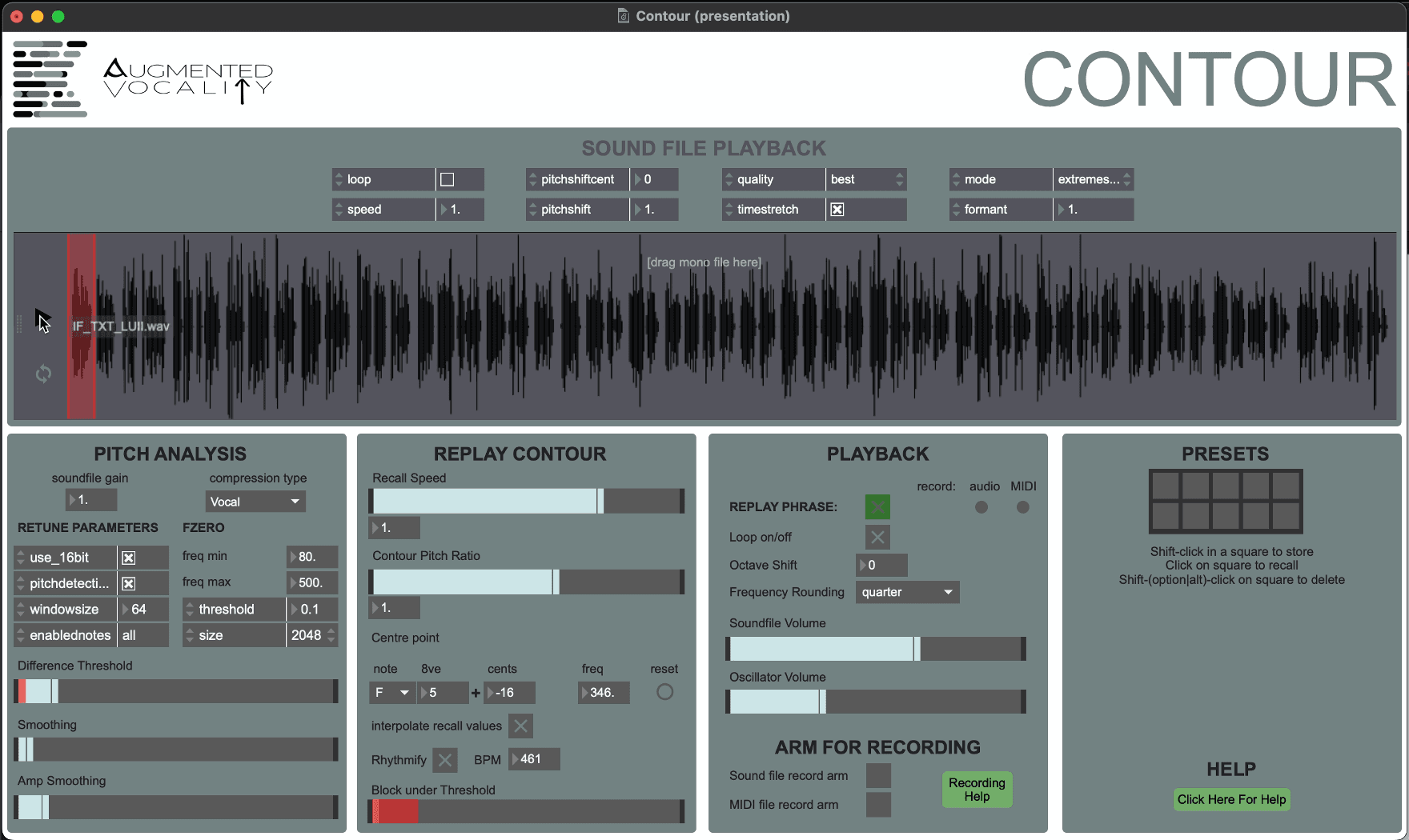 Image of Partial Playground Max MSP patch