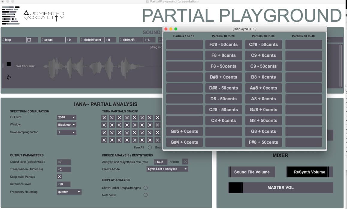 Image of Partial Playground Max MSP patch